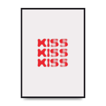 Kiss Kiss Kiss" Art For The Home - A2 framed