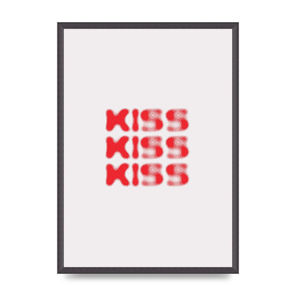 Kiss Kiss Kiss" Art For The Home - A2 framed