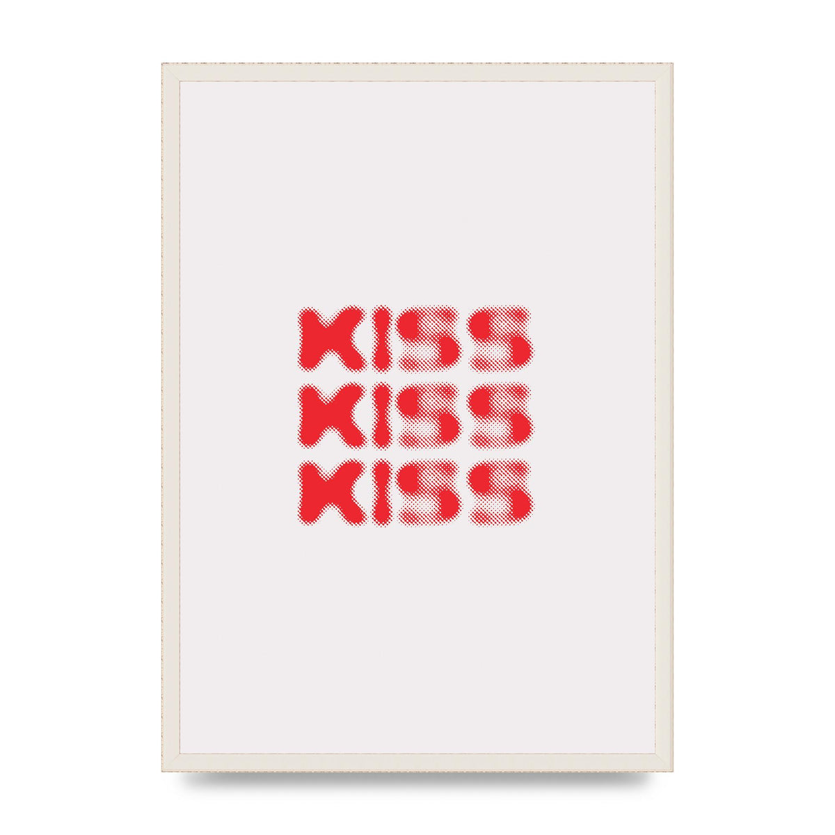 Kiss Kiss Kiss" Art For The Home - A2 framed