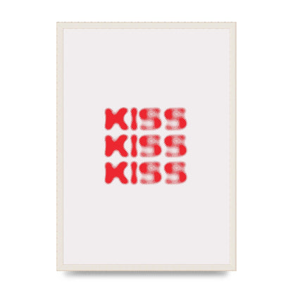 Kiss Kiss Kiss" Art For The Home - A2 framed