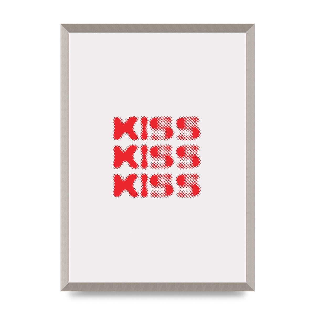Kiss Kiss Kiss" Art For The Home - A2 framed