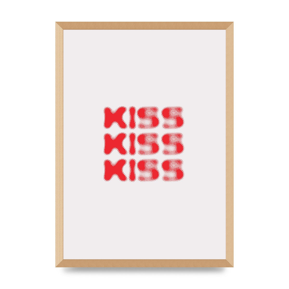 Kiss Kiss Kiss" Art For The Home - A2 framed