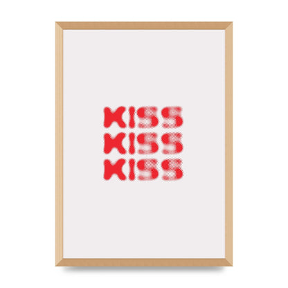 Kiss Kiss Kiss" Art For The Home - A2 framed