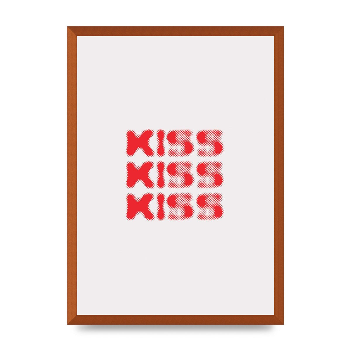 Kiss Kiss Kiss" Art For The Home - A2 framed