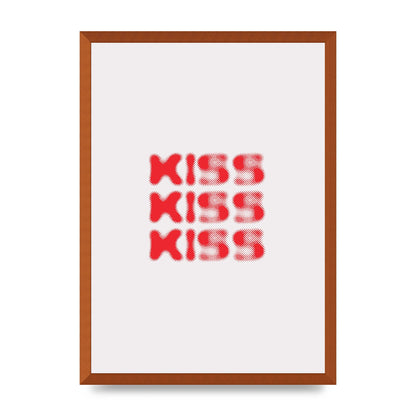 Kiss Kiss Kiss" Art For The Home - A2 framed