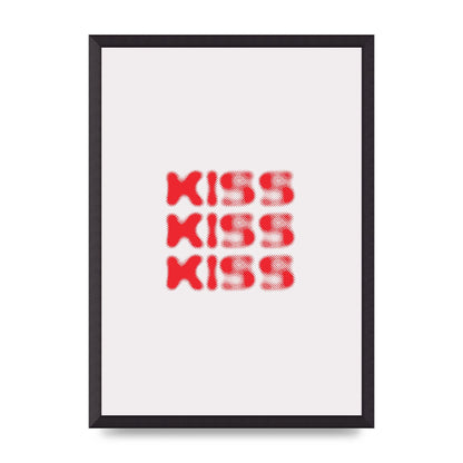 Kiss Kiss Kiss" Art For The Home - A2 framed