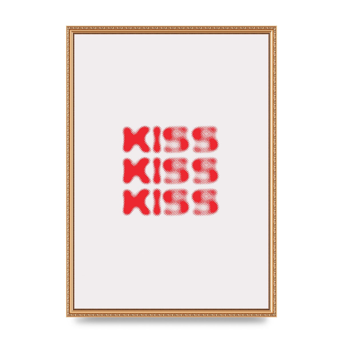 Kiss Kiss Kiss" Art For The Home - A2 framed