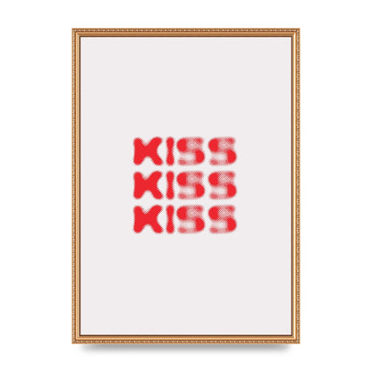 Kiss Kiss Kiss" Art For The Home - A2 framed