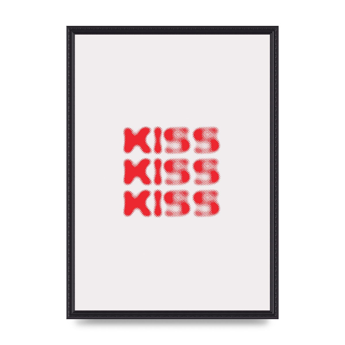 Kiss Kiss Kiss" Art For The Home - A2 framed