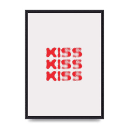 Kiss Kiss Kiss" Art For The Home - A2 framed