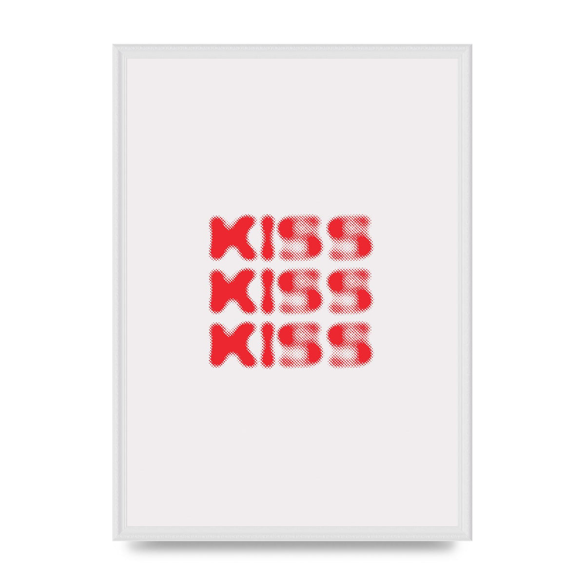 Kiss Kiss Kiss" Art For The Home - A2 framed