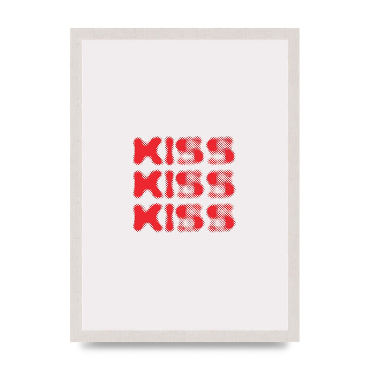 Kiss Kiss Kiss" Art For The Home - A3 framed