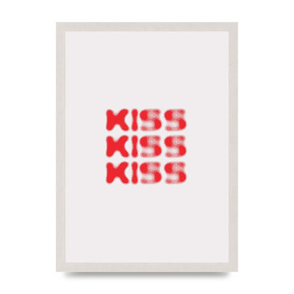 Kiss Kiss Kiss" Art For The Home - A3 framed