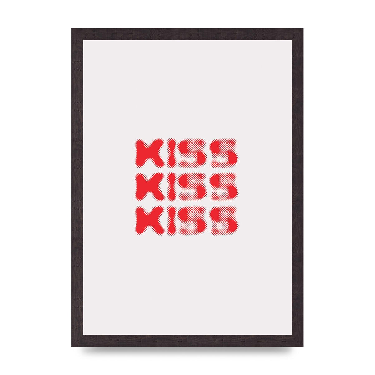 Kiss Kiss Kiss" Art For The Home - A3 framed