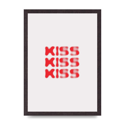 Kiss Kiss Kiss" Art For The Home - A3 framed
