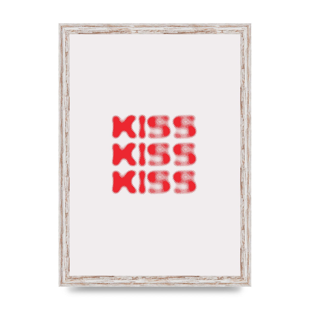 Kiss Kiss Kiss" Art For The Home - A3 framed