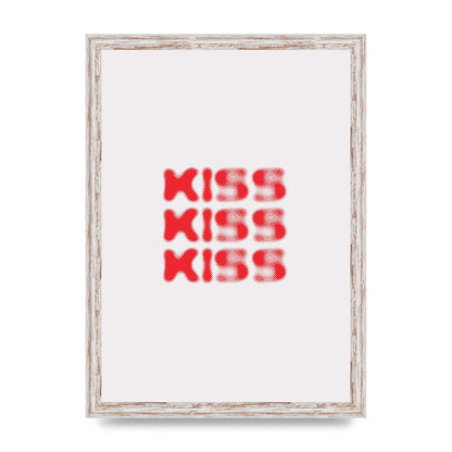 Kiss Kiss Kiss" Art For The Home - A3 framed