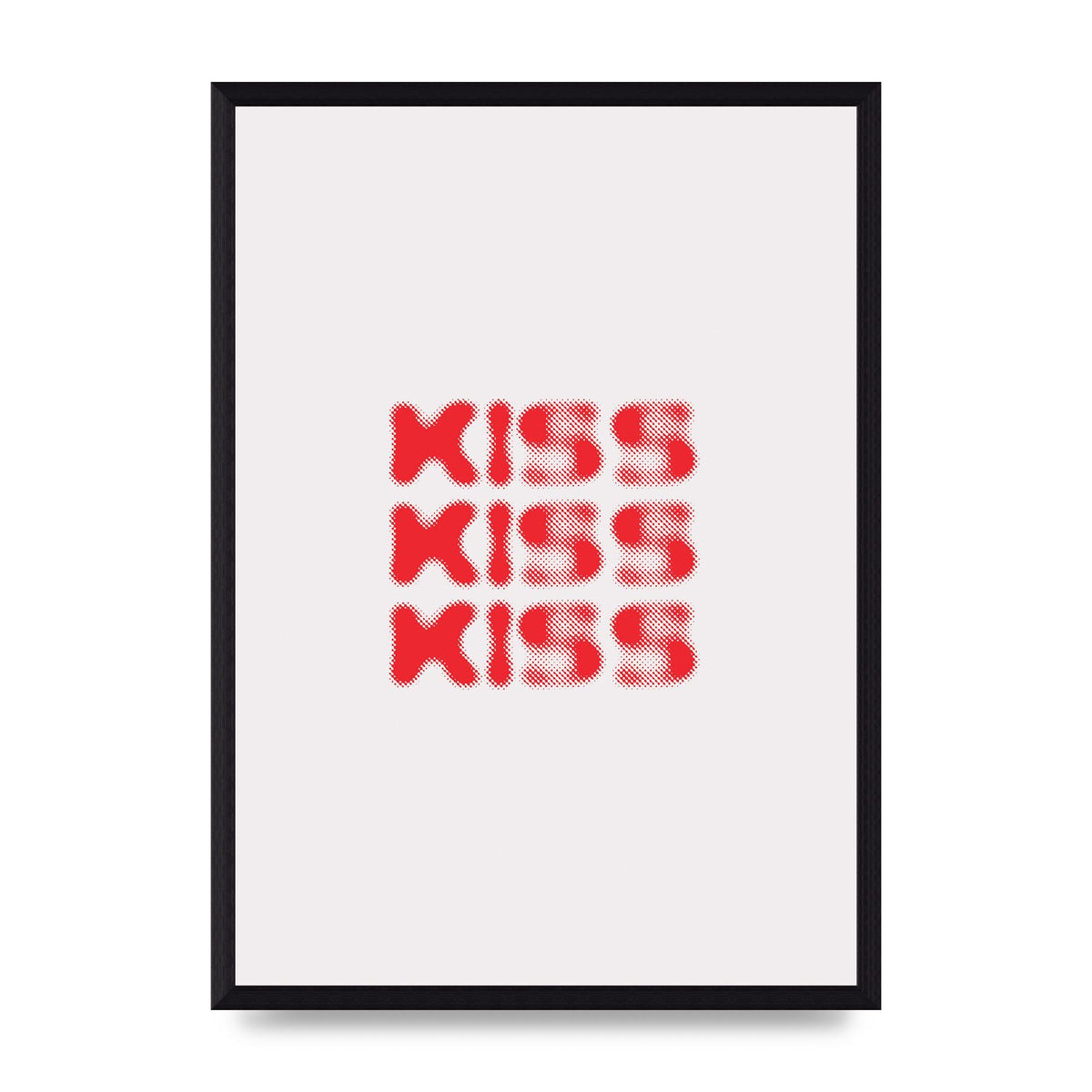 Kiss Kiss Kiss" Art For The Home - A3 framed