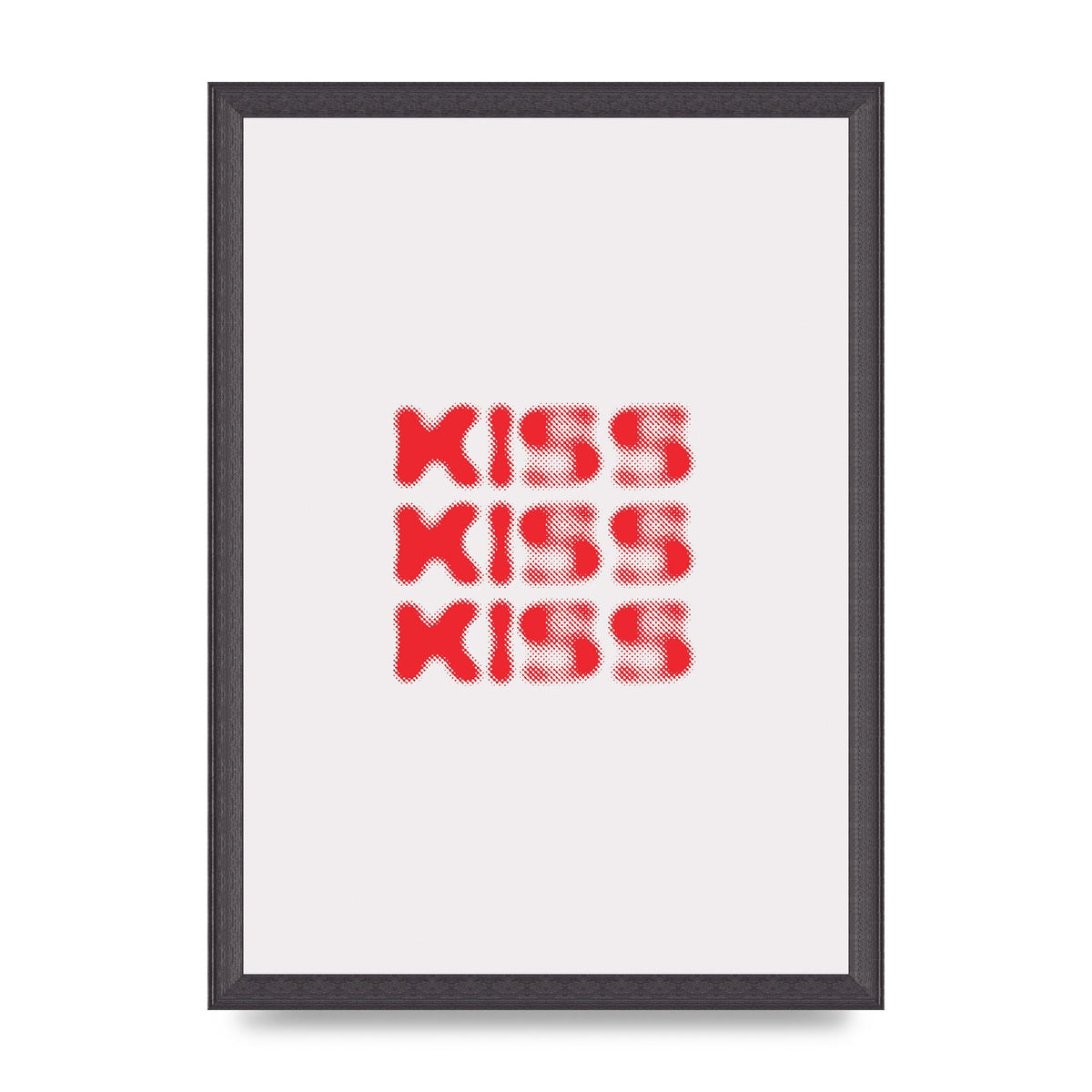 Kiss Kiss Kiss" Art For The Home - A3 framed