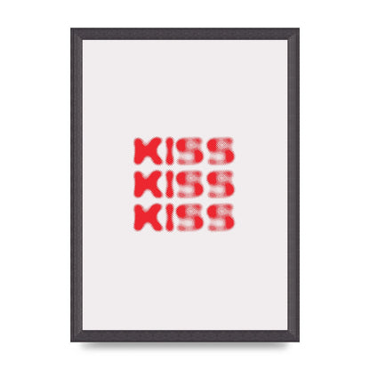 Kiss Kiss Kiss" Art For The Home - A3 framed