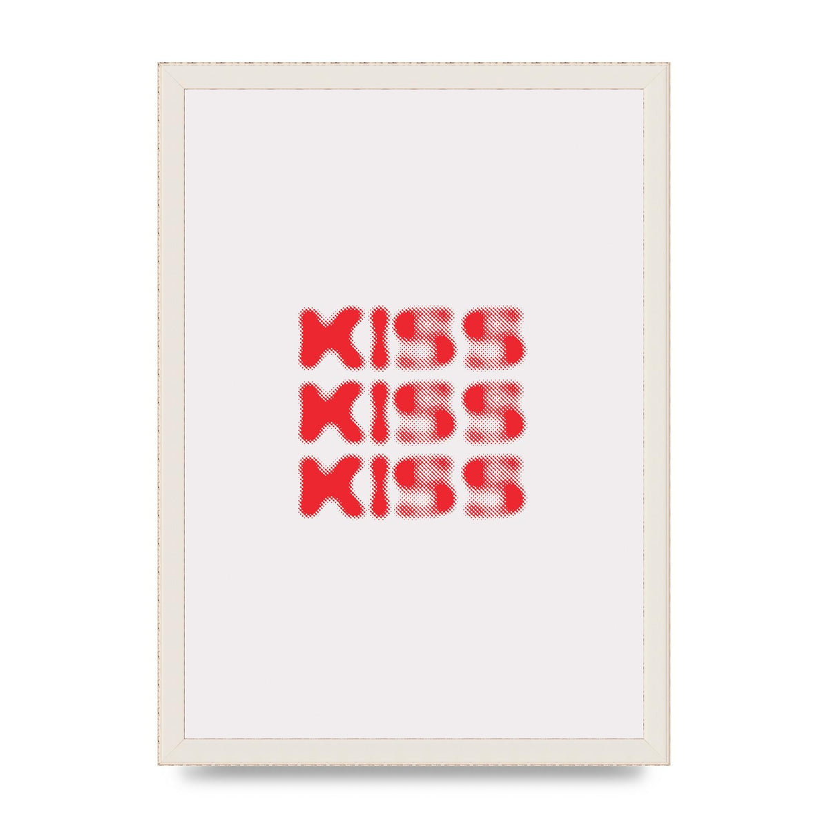 Kiss Kiss Kiss" Art For The Home - A3 framed