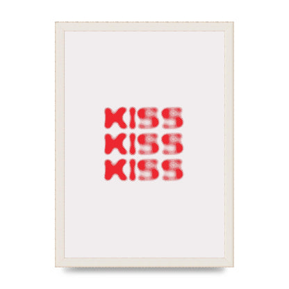 Kiss Kiss Kiss" Art For The Home - A3 framed