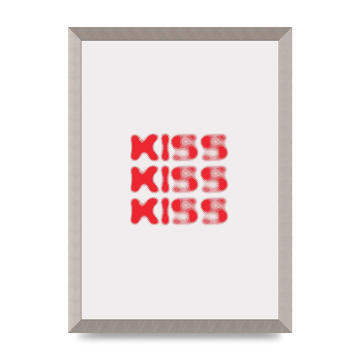 Kiss Kiss Kiss" Art For The Home - A3 framed