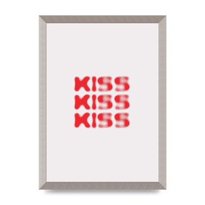 Kiss Kiss Kiss" Art For The Home - A3 framed