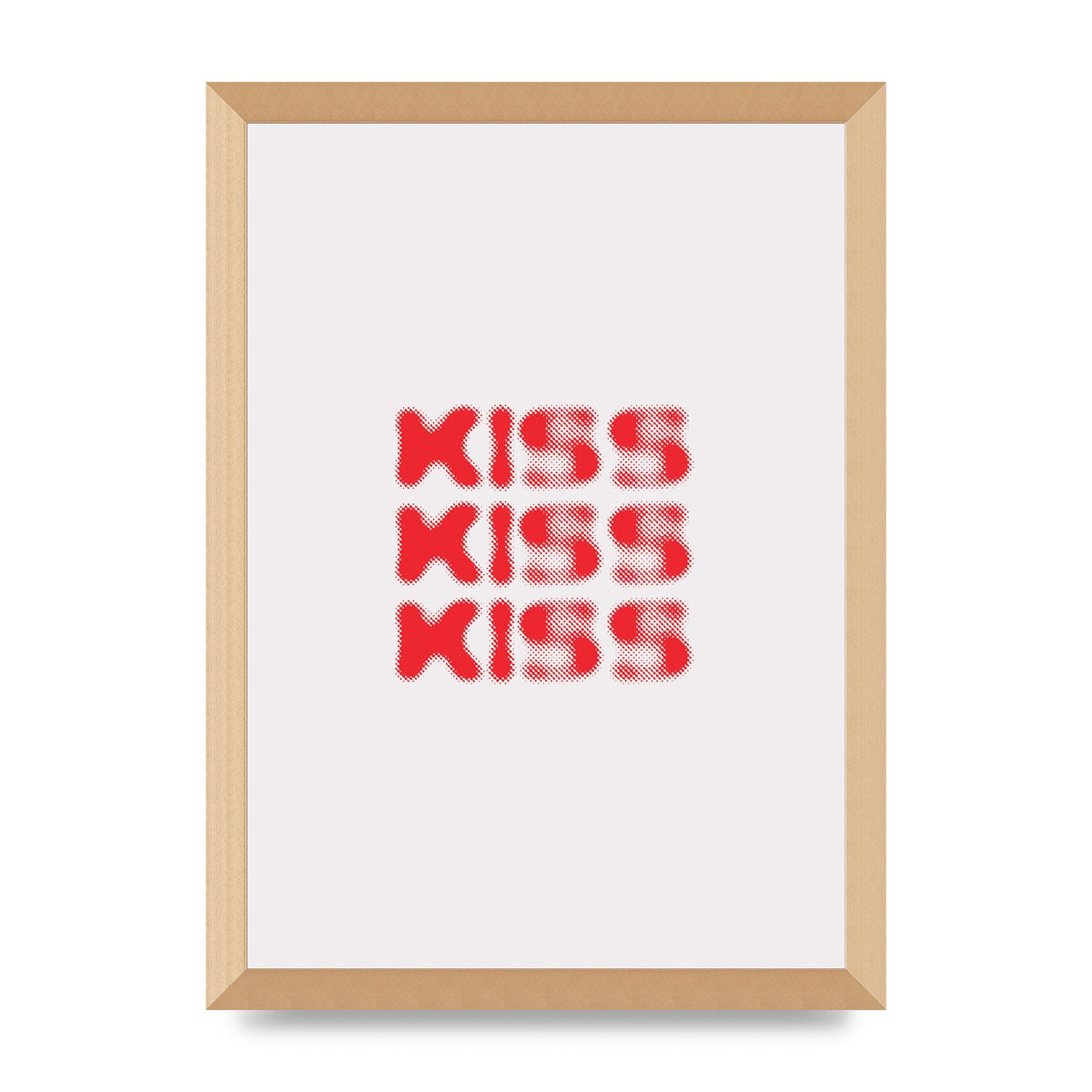 Kiss Kiss Kiss" Art For The Home - A3 framed
