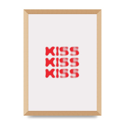 Kiss Kiss Kiss" Art For The Home - A3 framed