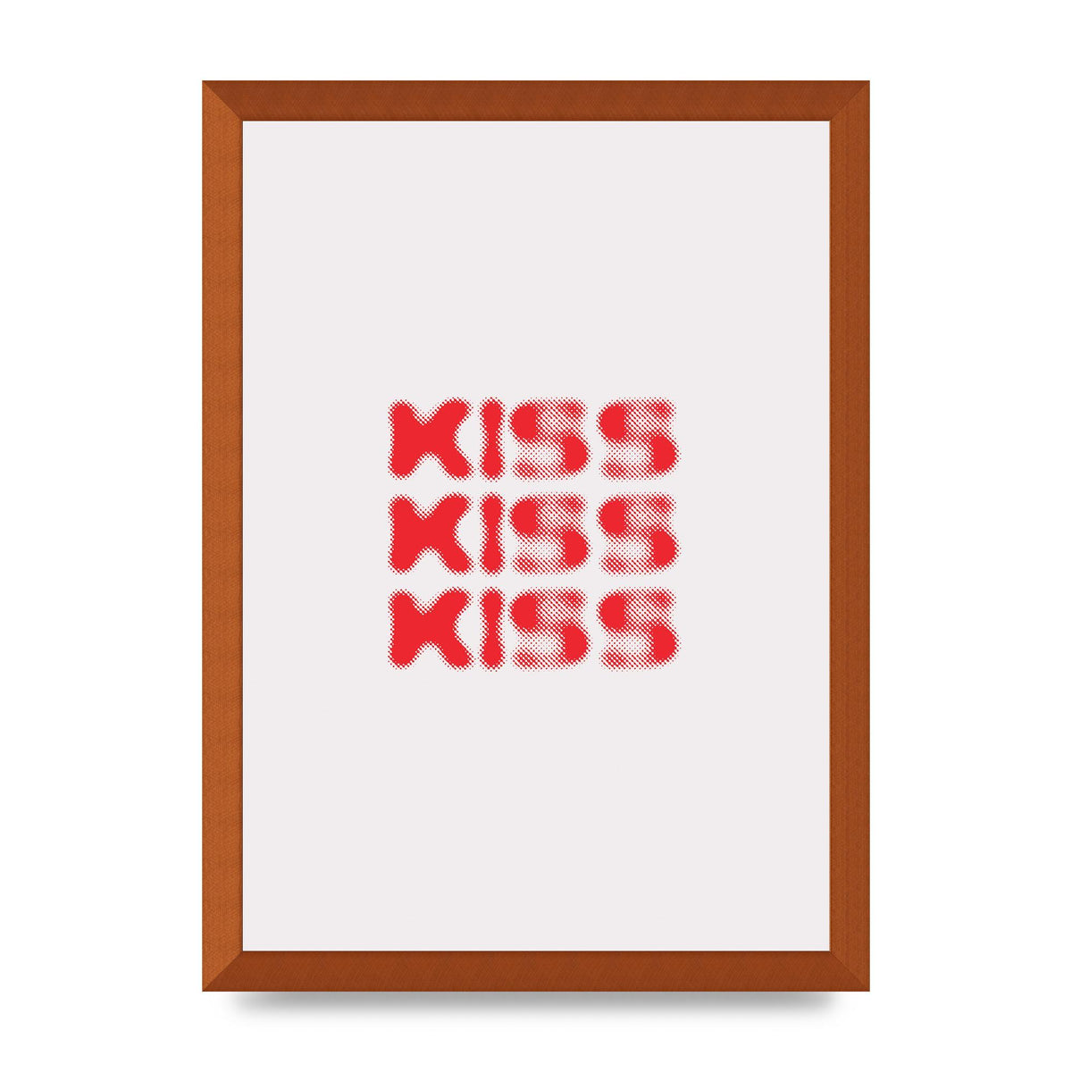 Kiss Kiss Kiss" Art For The Home - A3 framed