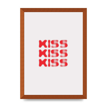 Kiss Kiss Kiss" Art For The Home - A3 framed