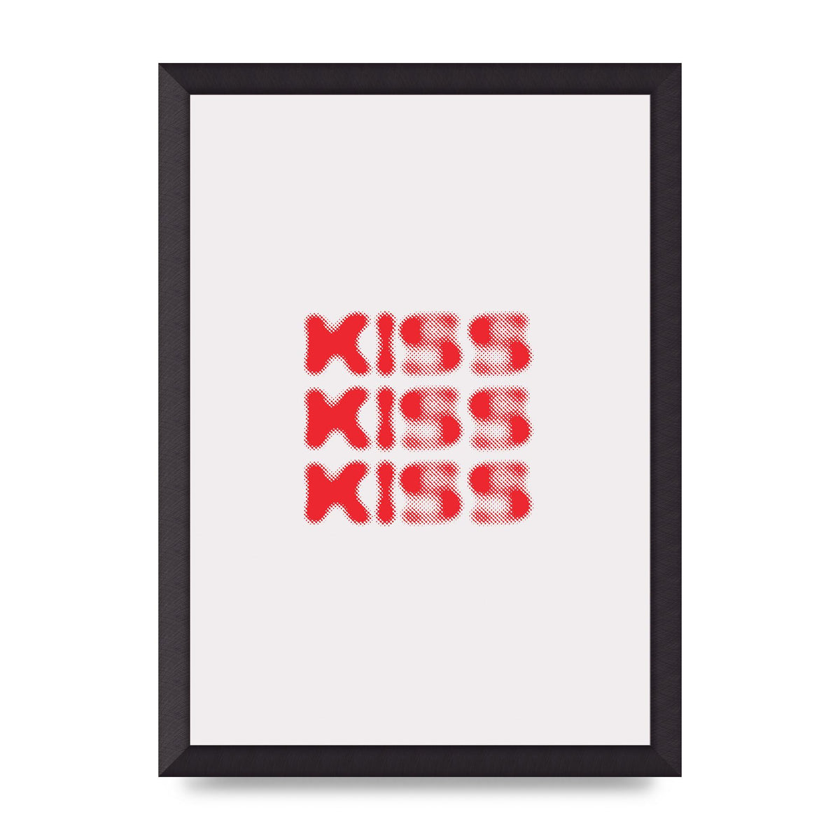 Kiss Kiss Kiss" Art For The Home - A3 framed