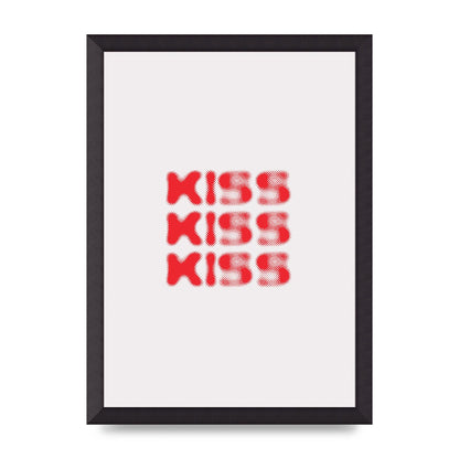 Kiss Kiss Kiss" Art For The Home - A3 framed