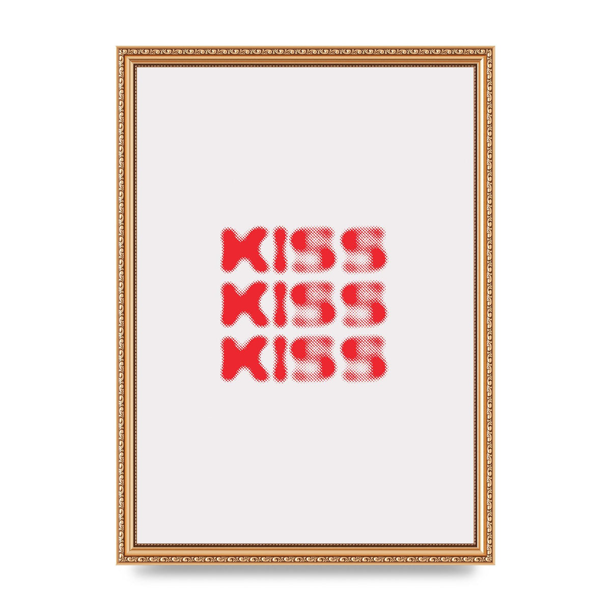 Kiss Kiss Kiss" Art For The Home - A3 framed