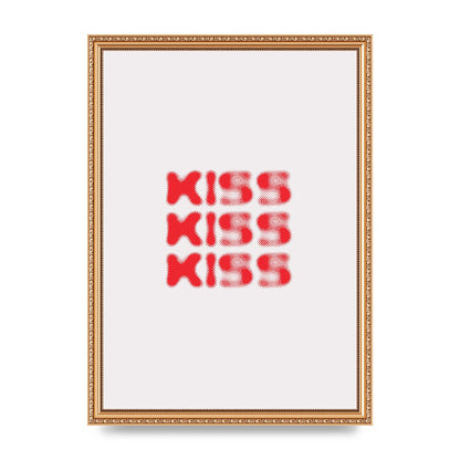 Kiss Kiss Kiss" Art For The Home - A3 framed