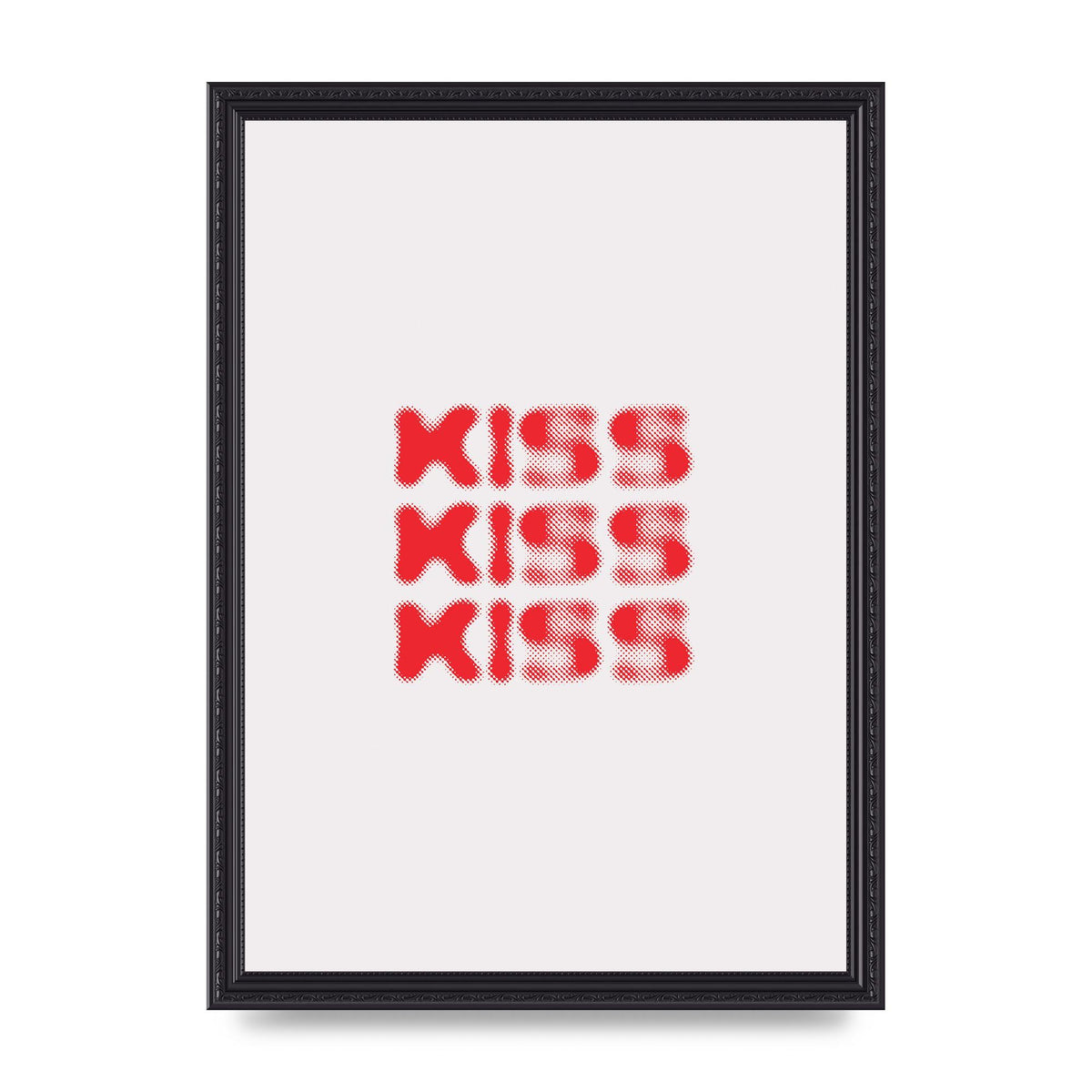 Kiss Kiss Kiss" Art For The Home - A3 framed