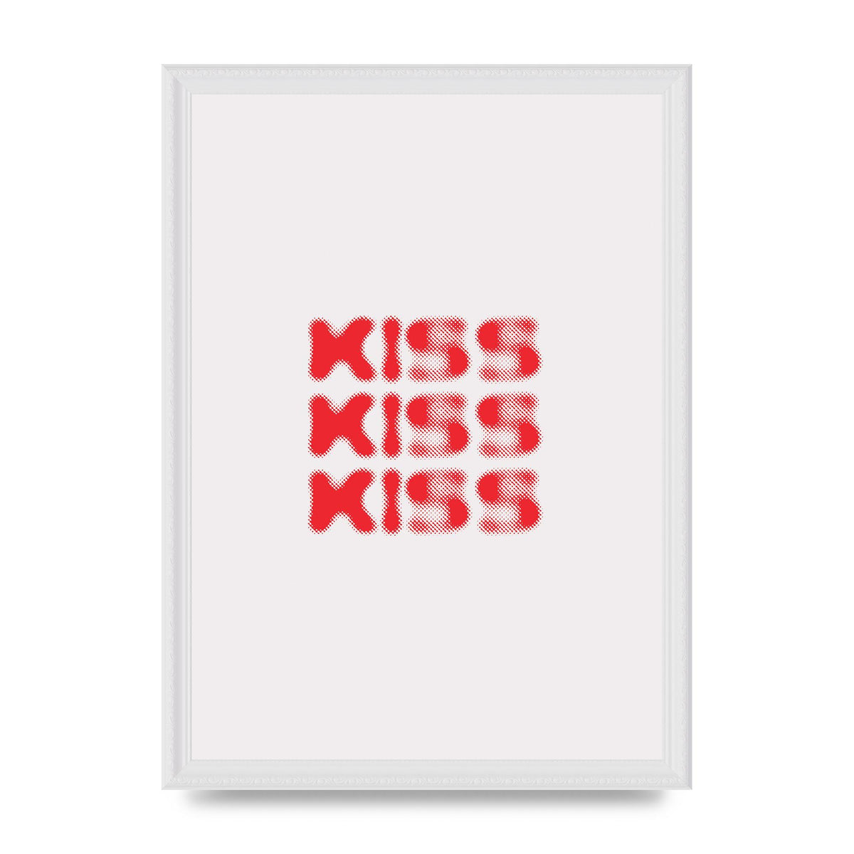 Kiss Kiss Kiss" Art For The Home - A3 framed