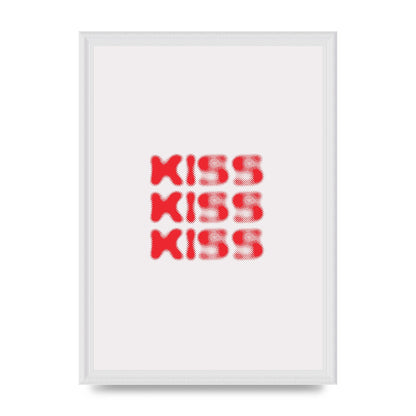 Kiss Kiss Kiss" Art For The Home - A3 framed