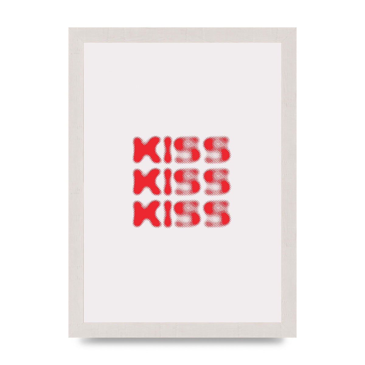 Kiss Kiss Kiss" Art For The Home - A4 framed