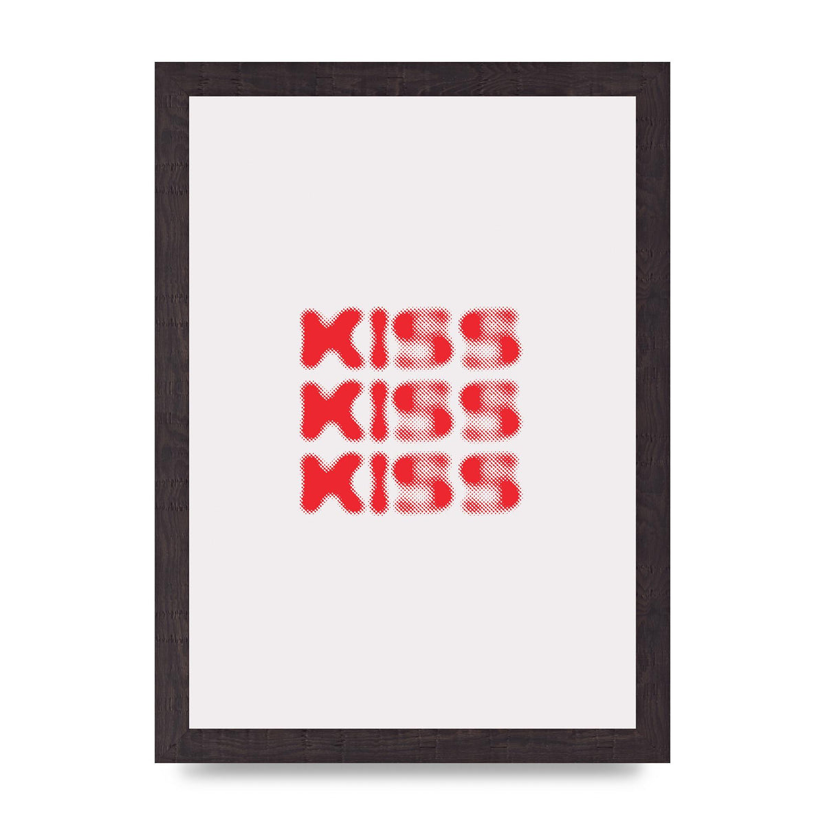 Kiss Kiss Kiss" Art For The Home - A4 framed