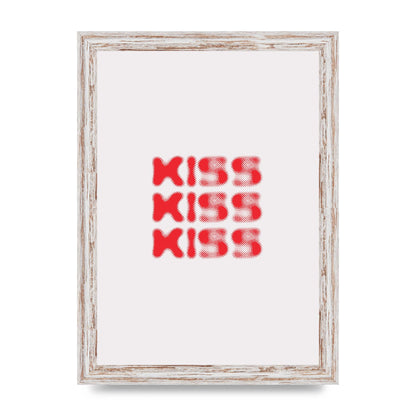Kiss Kiss Kiss" Art For The Home - A4 framed