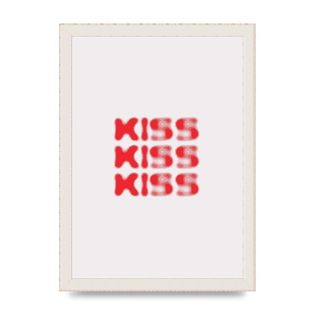Kiss Kiss Kiss" Art For The Home - A4 framed