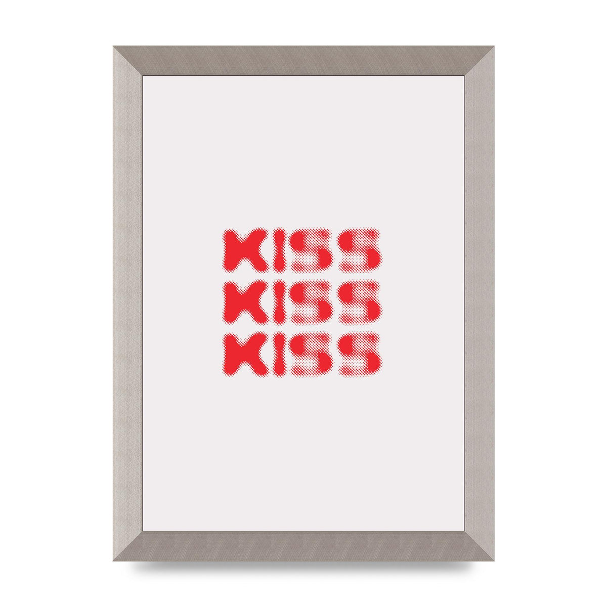 Kiss Kiss Kiss" Art For The Home - A4 framed