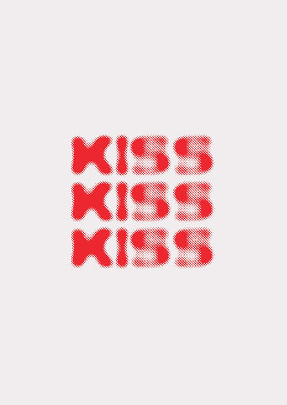 Kiss Kiss Kiss" Art For The Home - detail