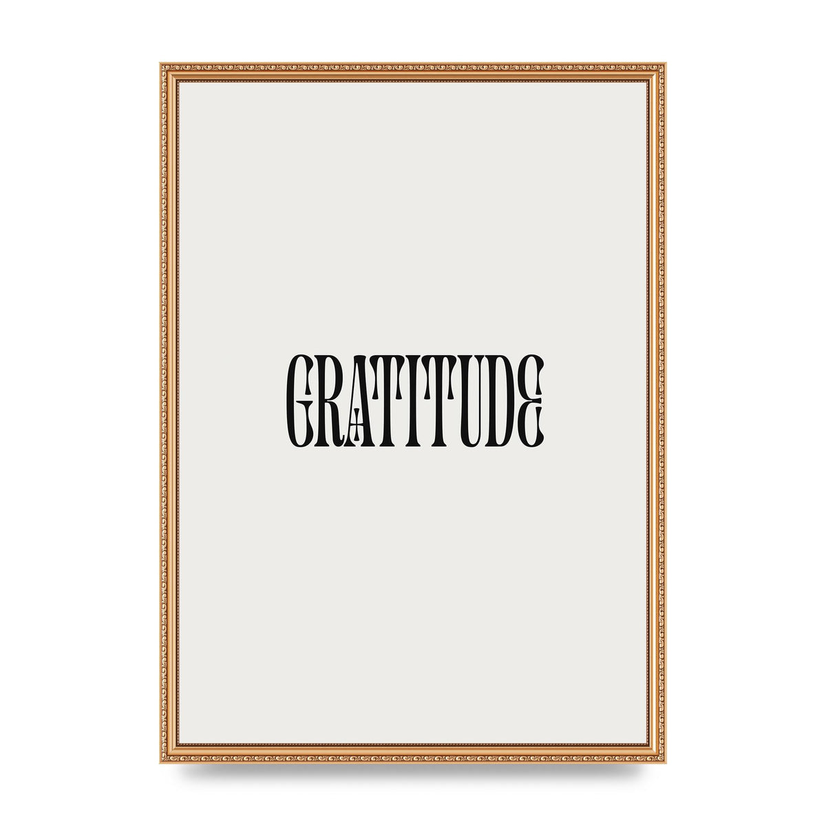 Gratitude Inspirational Quote Wall Art - A2 framed