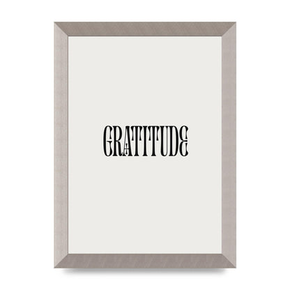 Gratitude Inspirational Quote Wall Art - A4 framed