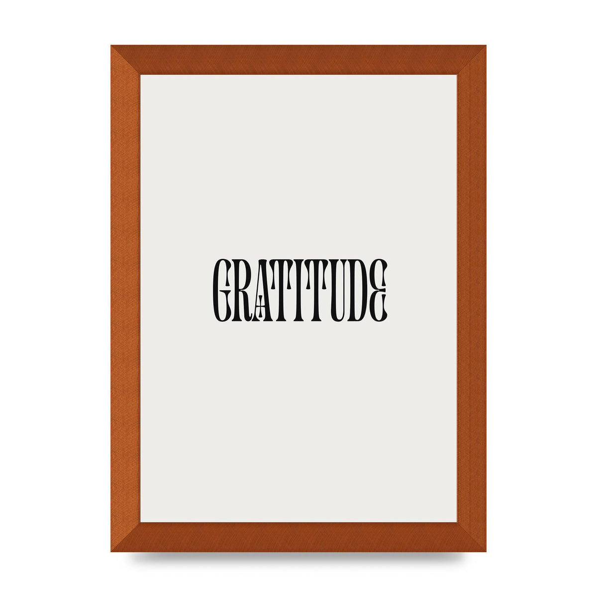 Gratitude Inspirational Quote Wall Art - A4 framed