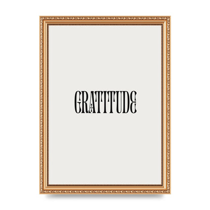 Gratitude Inspirational Quote Wall Art - A4 framed
