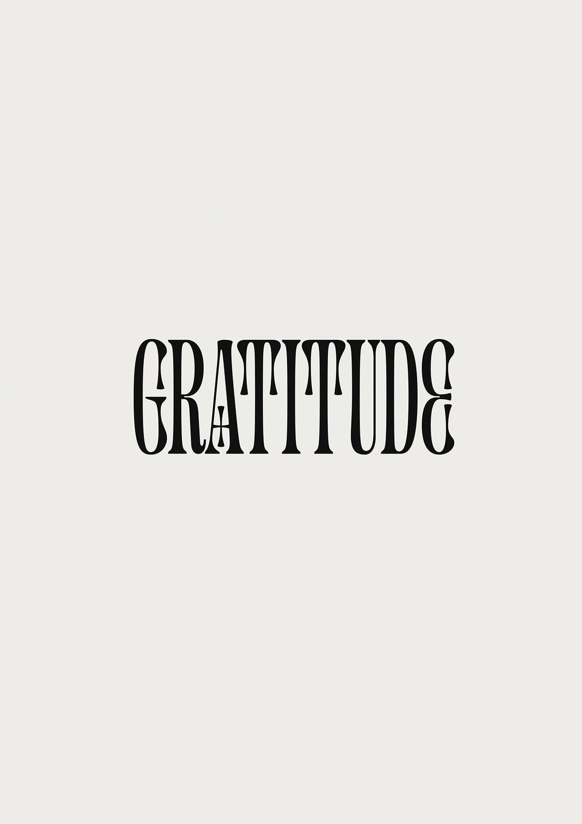 Gratitude Inspirational Quote Wall Art - detail